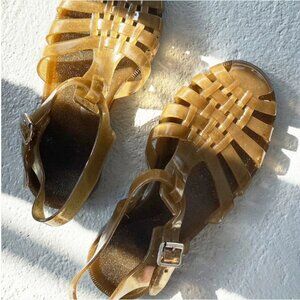 Sandana Plasticana French Meduse hemp plastic jelly sandal